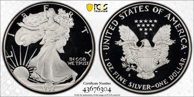 1986-S $1 Silver Eagle PR69DCAM