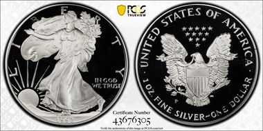 1993-P $1 Silver Eagle PR69DCAM