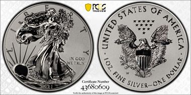 2021-W $1 Silver Eagle Rev PR - Type 1 Designer Edition - First Strike PR70