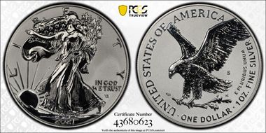 2021-S $1 Silver Eagle Rev PR - Type 2 Designer Edition - First Strike PR69