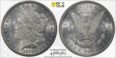 1878 7TF $1 Reverse of 1879 MS61