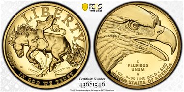 2021-W $100 American Liberty High Relief .9999 Fine PR69DCAM