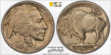 1913-D 5C Type 2 MS62