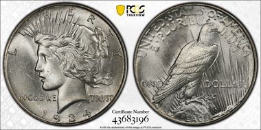 1934 $1 MS65