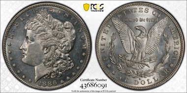 1886-S $1 AU58