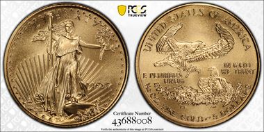 1997 $5 Gold Eagle MS69