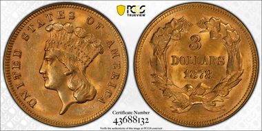 1878 $3 MS62