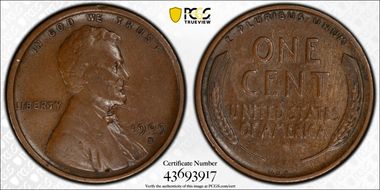 1909-S VDB 1C VF35BN