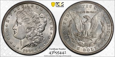 1904-O $1 AU58