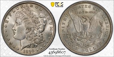 1892-O $1 MS62
