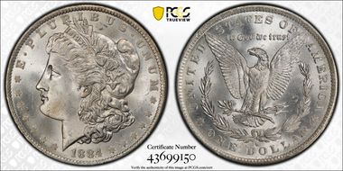 1884-O $1 MS66