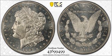 1887-S $1 VAM 2 S/S MS64DMPL