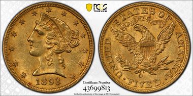 1893-O $5 MS63