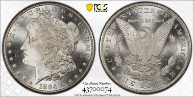 1884-CC $1 MS66
