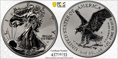 2021-S $1 Silver Eagle Rev PR - Type 2 Designer Edition - First Strike PR70