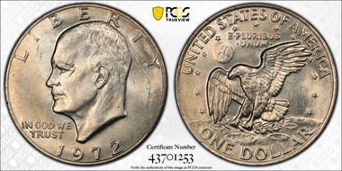 1972 $1 Type 2 FS-901 MS63