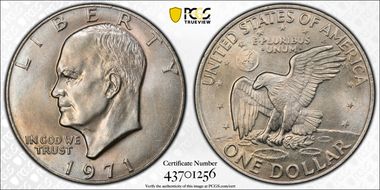 1971 $1 MS64
