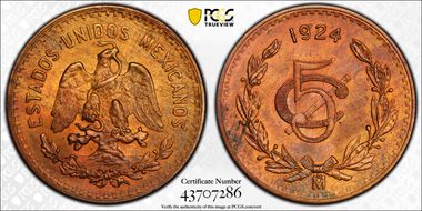 1924-Mo 5C MS64RB