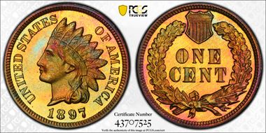 1897 1C PR67RB