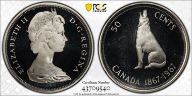 1967 50C Medal Alignment PR68DCAM