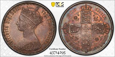 1860 Florin S-3891 MS61