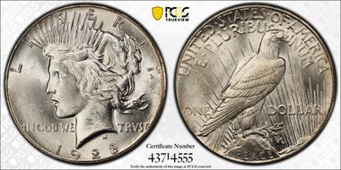 1928 $1 MS62