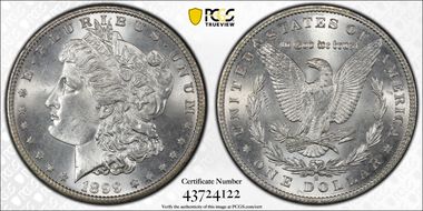 1899-S $1 VAM 7, Doubled Date MS65