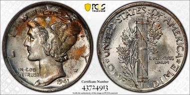 1941-S 10C MS66