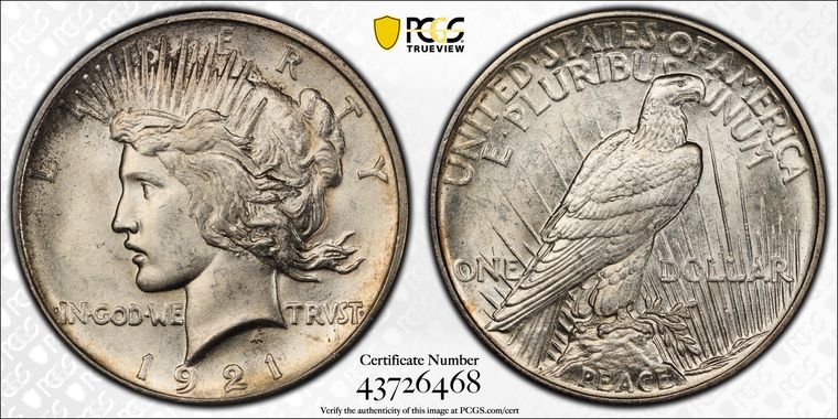 Cert 43726468 - Coin Image