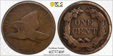 1857 1C Flying Eagle N1