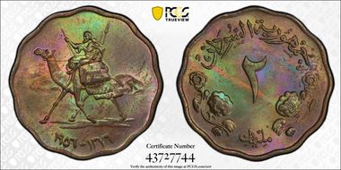 AH1376-1956 2 Mil MS64BN