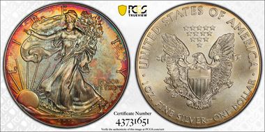 2012 $1 Silver Eagle MS67