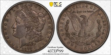 1878 7TF $1 Reverse of 1878 XF45