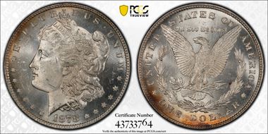 1878 8TF $1 MS64