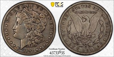 1892-S $1 VF30