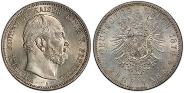 1874-A 5 Mk J-97 MS63