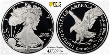 2021-S $1 Silver Eagle - Type 2 PR70DCAM