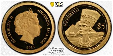 2013 $5 Nefertiti PR70DCAM