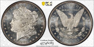 1885 $1 MS63DMPL