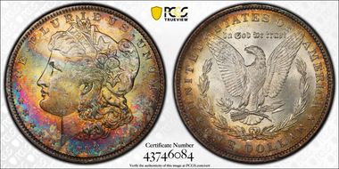 1888 $1 MS63+