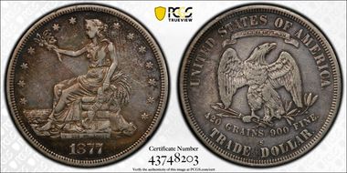 1877-S T$1 VF30
