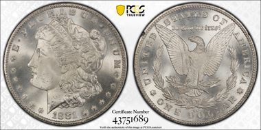1881-CC $1 GSA Hoard MS66+