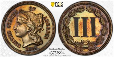 1870 3C J-794 PR61BN