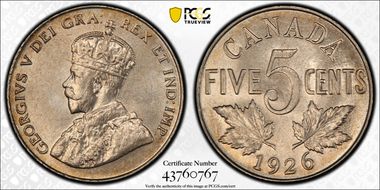 1926 5C Near 6 MS64+