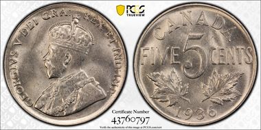 1936 5C Near S MS66+