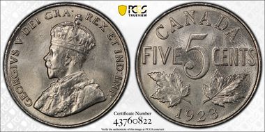 1923 5C MS65