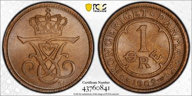 1909 VBP, GJ Øre MS66BN