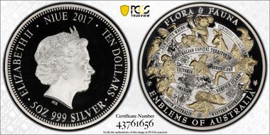 2017 $10 Emblems of Australia PR70DCAM