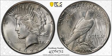 1922-S $1 MS63