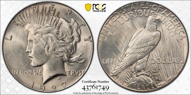 1927 $1 MS63